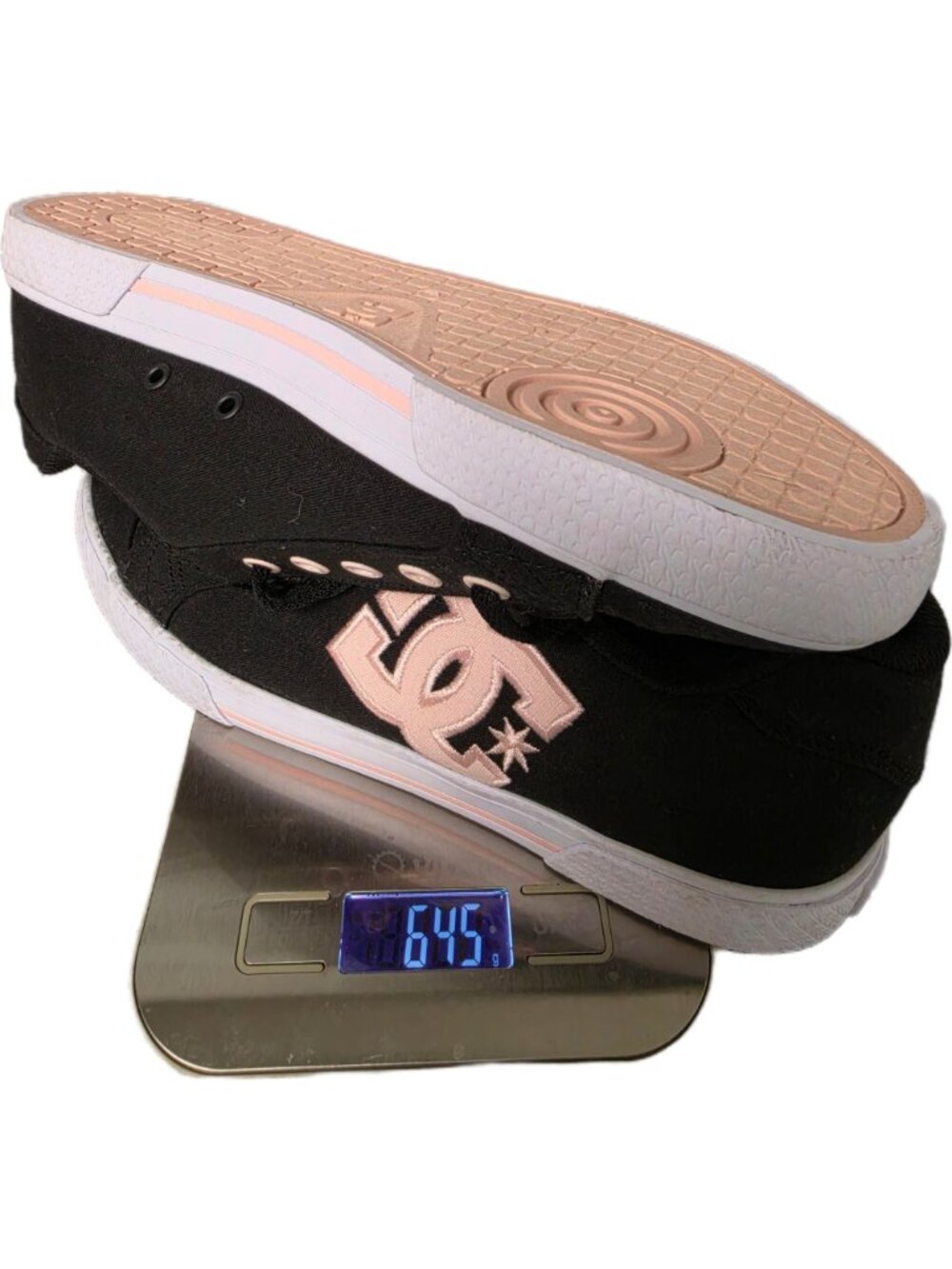 DC Shoes Chelsea Womens 9 Black Pink Skate Sneakers NWOB - Picture 6 of 12